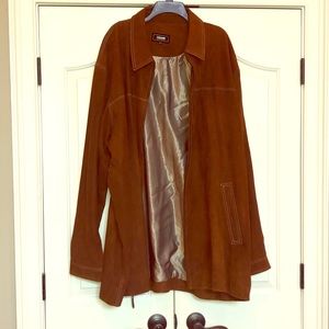 NWT men’s Missani Le Collezioni leather coat - 4XT